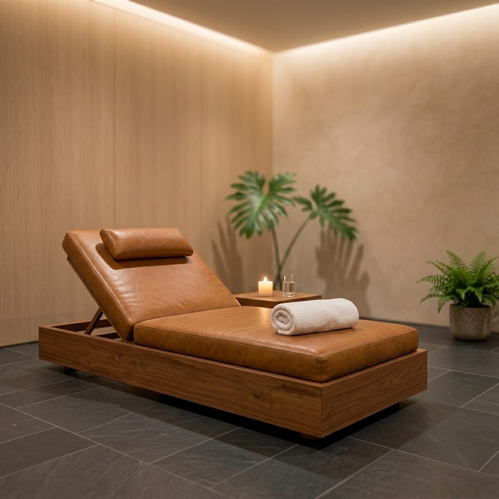 Profesyonel Spa Dinlenme Yatağı ve Wellness Şezlongu 