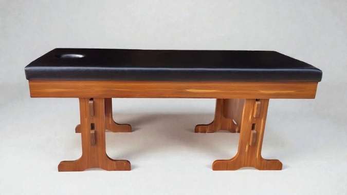 Suya Dayanıklı Spa Dinlenme Yatağı  Özel Ahşap Desenli