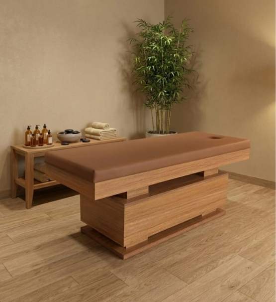 Katmanlı Tabanlı Profesyonel Masaj Yatağı  Spa Sedyesi