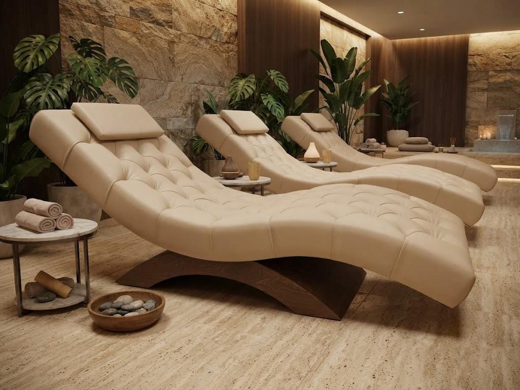 Lüks Ahşap Gövdeli Profesyonel Spa Dinlenme Koltuğu