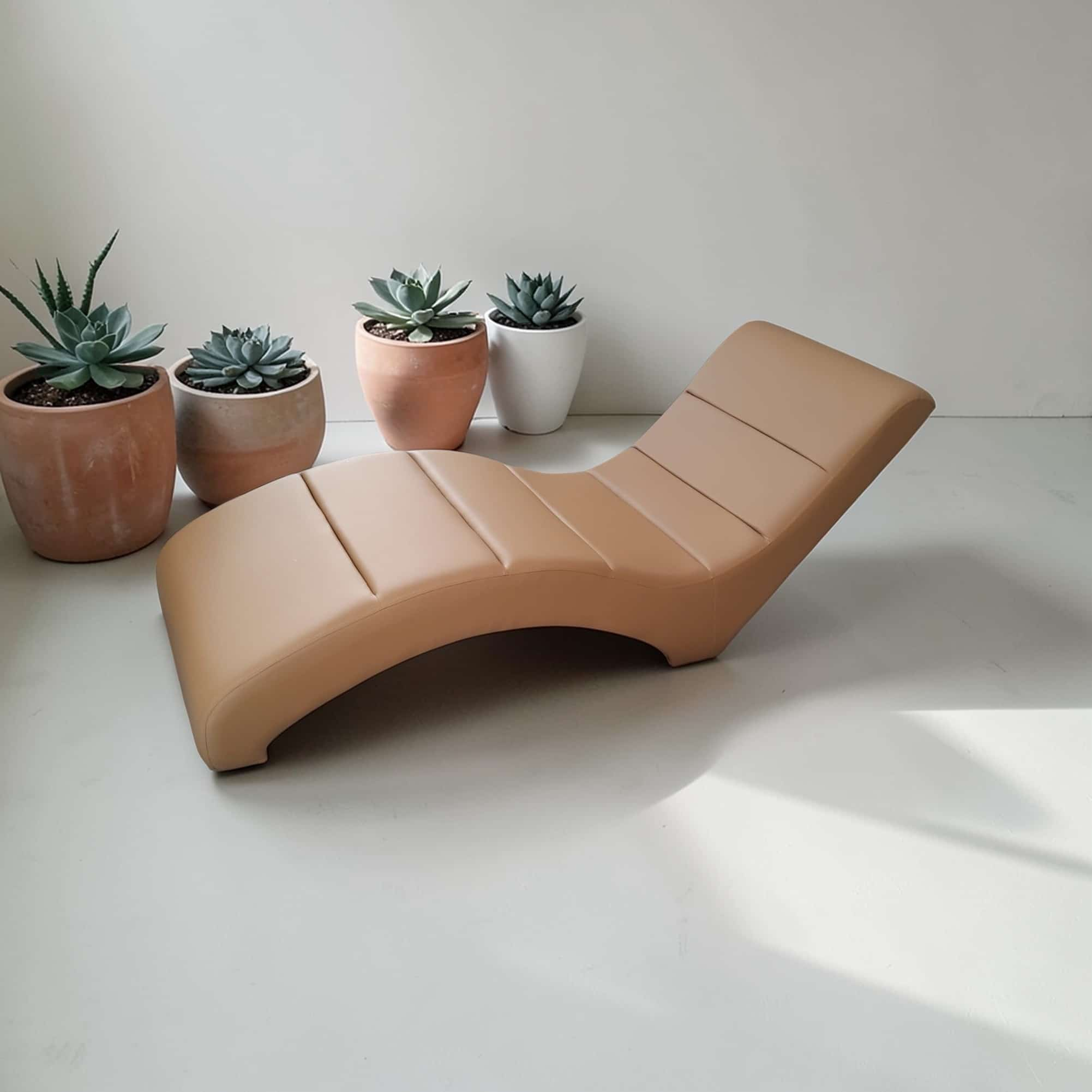 Kapitoneli Deri SPA Şezlongu  Dinlenme Koltuğu