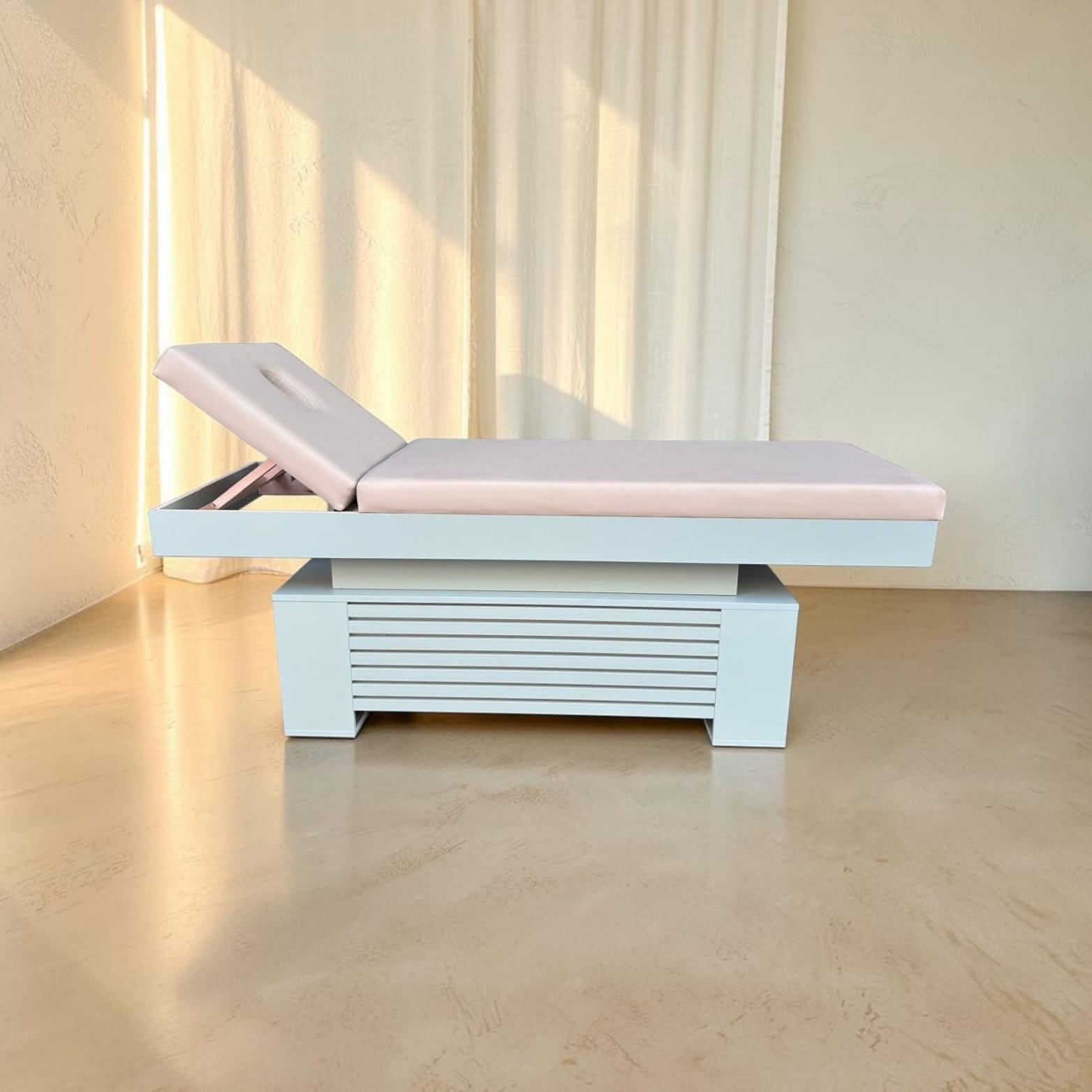 Kademeli Sırt Ayarlı Profesyonel Masaj Yatağı ve Panjurlu Spa Sedyesi
