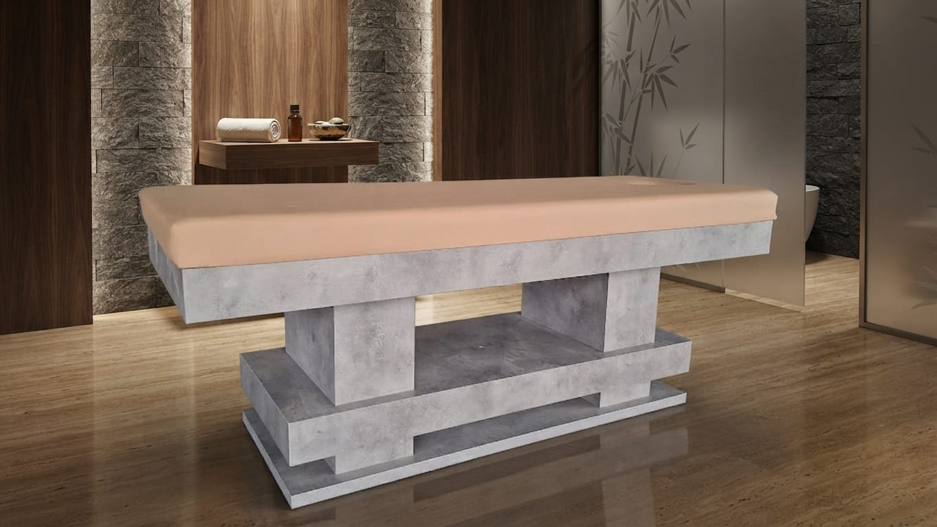 Endüstriyel Masaj Yatağı Katmanlı Tabanlı Spa Sedyesi