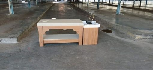 Doğal Ahşap Gövdeli Head Spa Yatağı